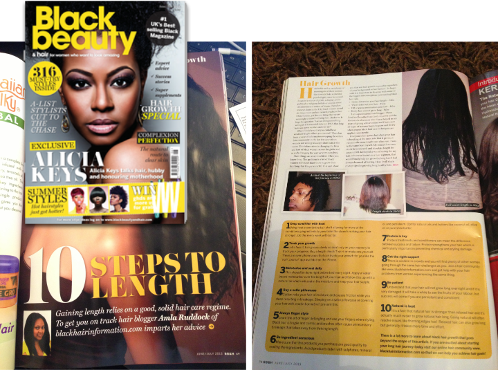 BHI feature in black beauty and hair magazine
