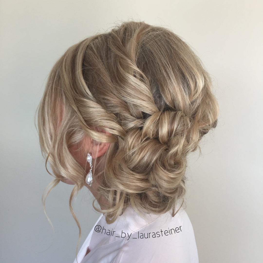Low Messy Updo Hairstyle