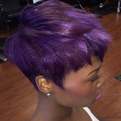 African American Purple Pixie