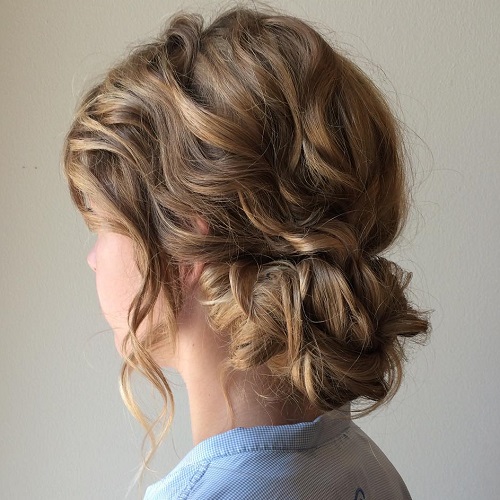 Low Curly Updo