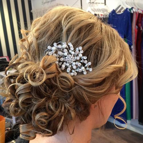 curly formal updo