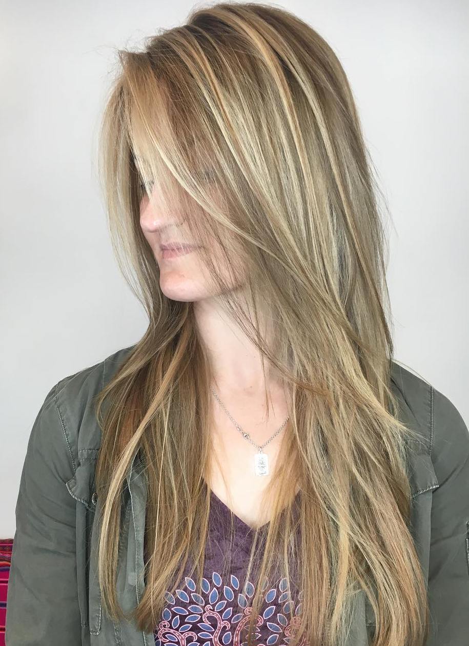 Straight Fine Brown Hair With Blonde Highlights