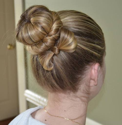 Bun with a Twist and Bow