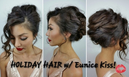 french twist updo for prom or wedding