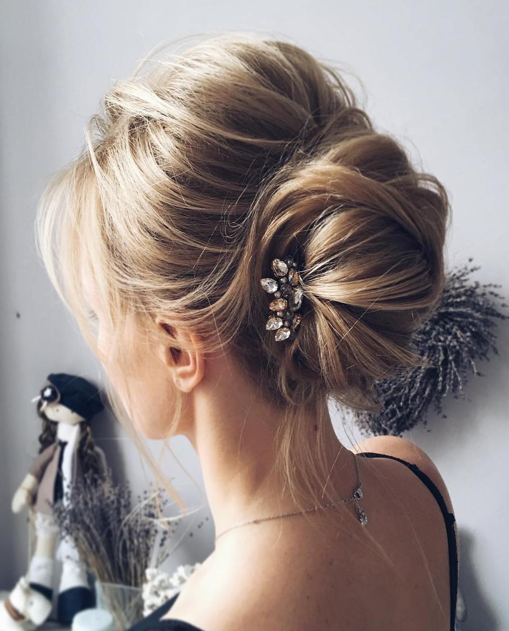 Messy Bun With A Bouffant