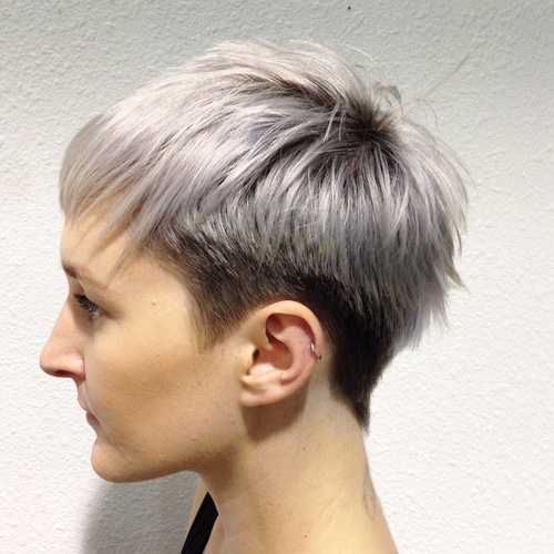 Two Tone Feathered Pixie