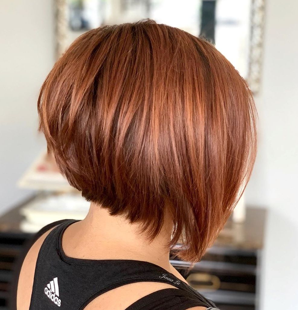 Smooth Angled Copper Red Bob