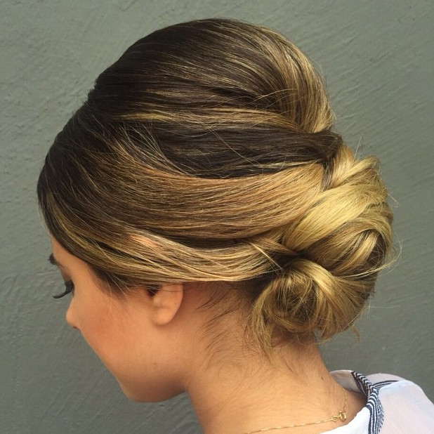 Sleek Chignon With A Bouffant