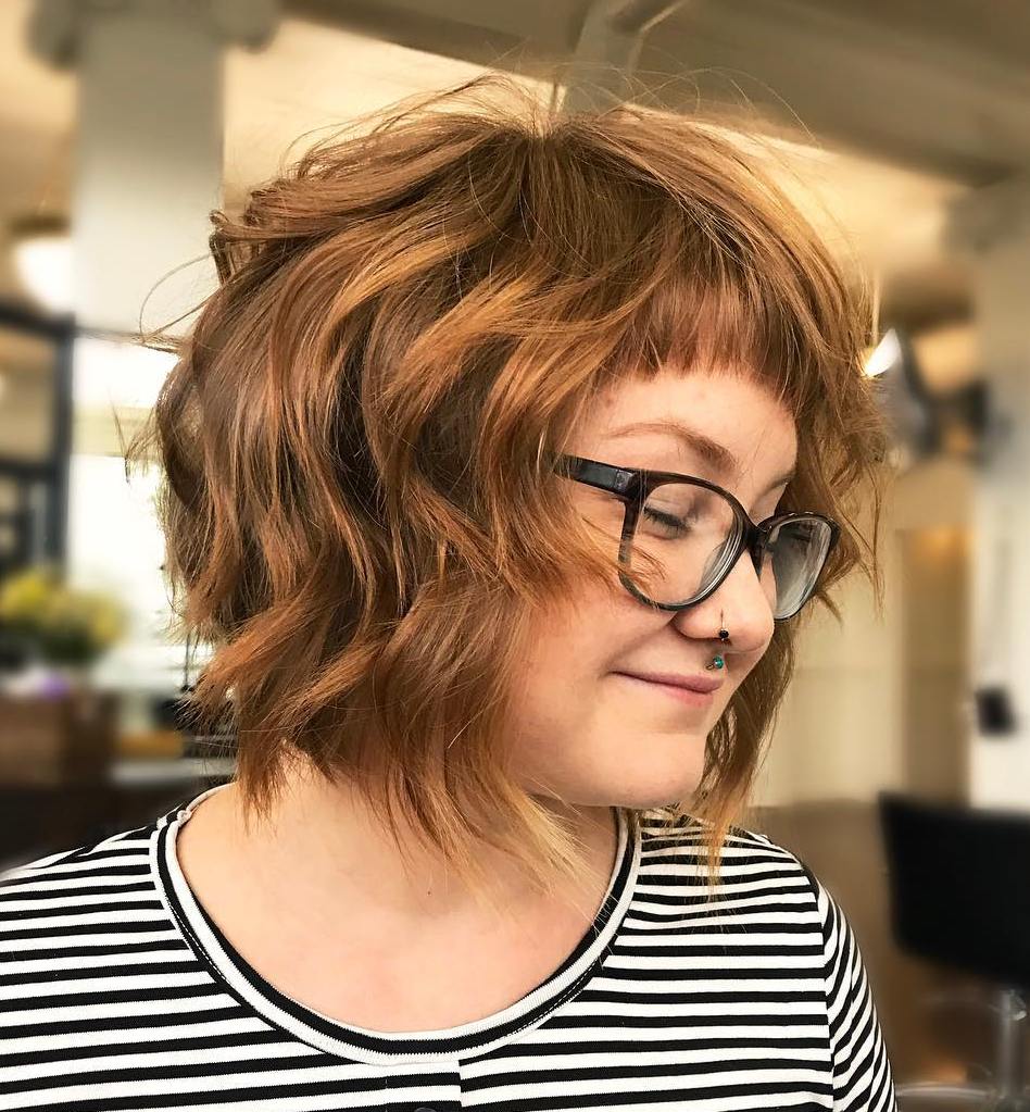Tousled Bob With Short Cropped Bangs