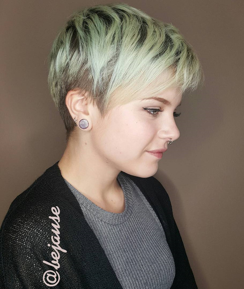 Brown And Blonde Pixie