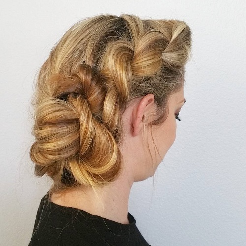 Messy Twist And Twisted Side Bun