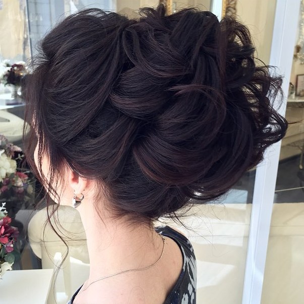 Wavy Updo For Thick Hair