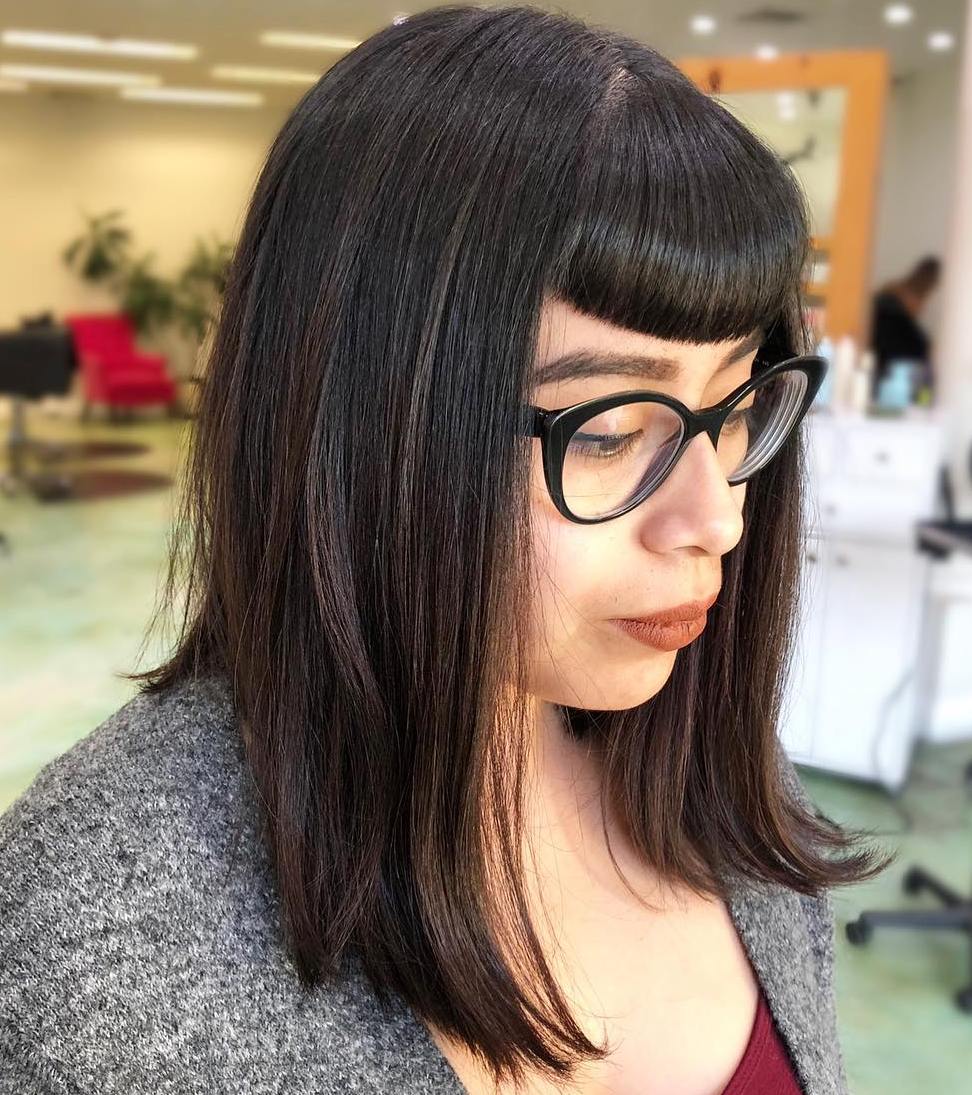 Inverted Bob With Very Short Bangs