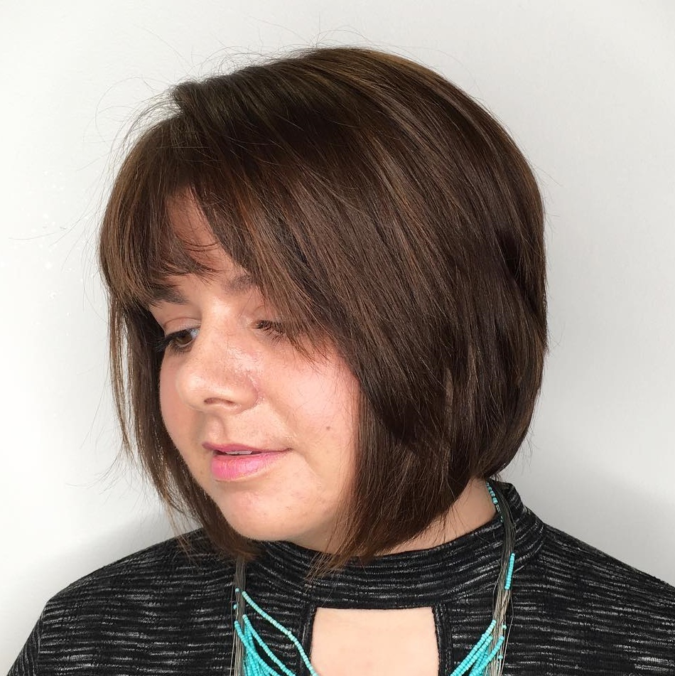 Two-Tiered Bob With Bangs