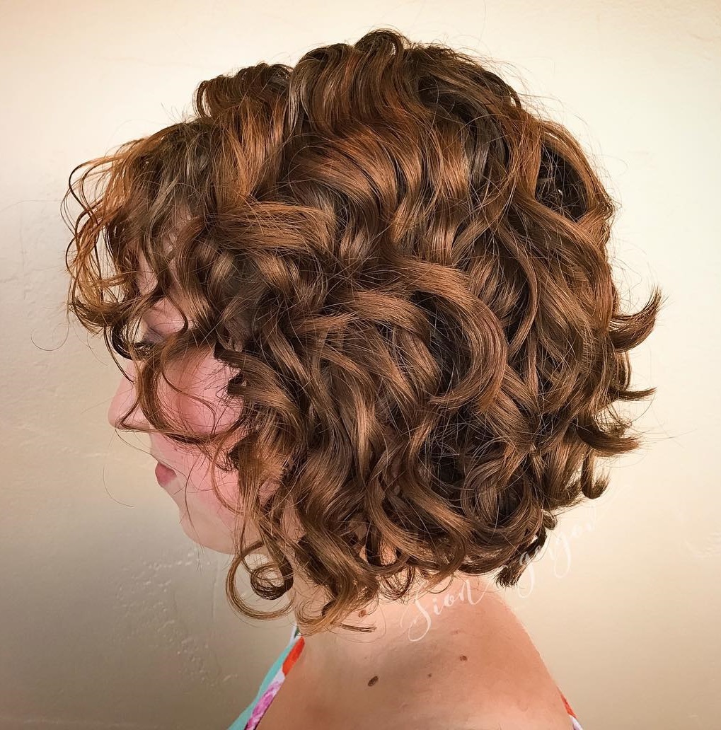 Curly Bouncy Red Bob