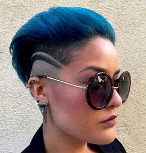 funky colorful mohawk for women