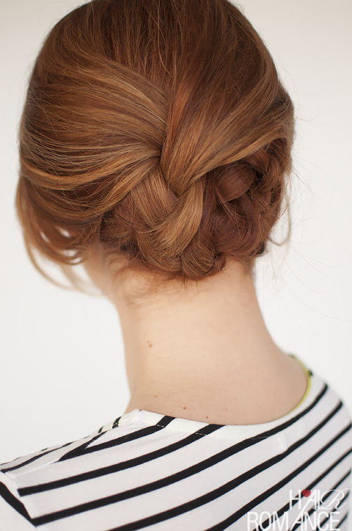 cute low knot updo for special occasions