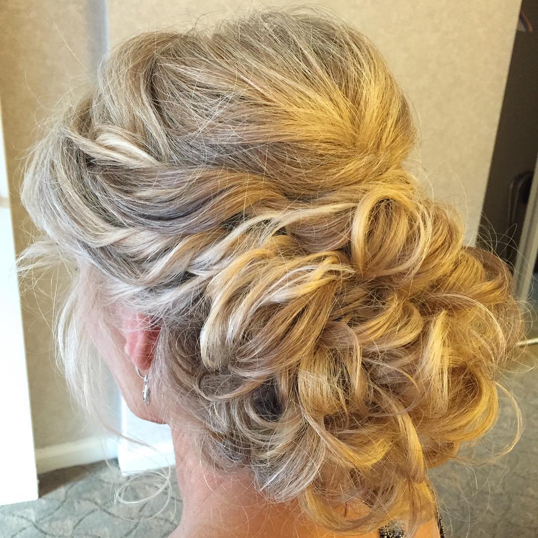 Looped Updo With Side Twists