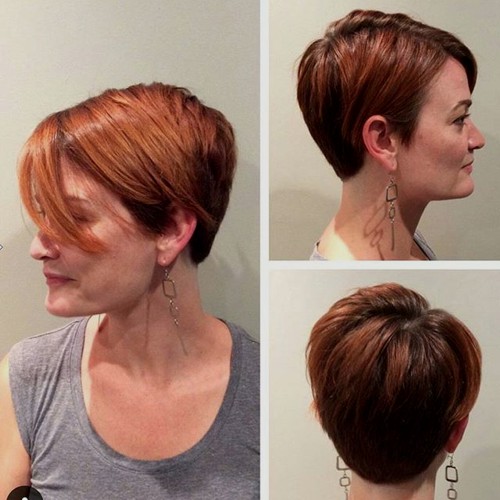 long red pixie with highlights