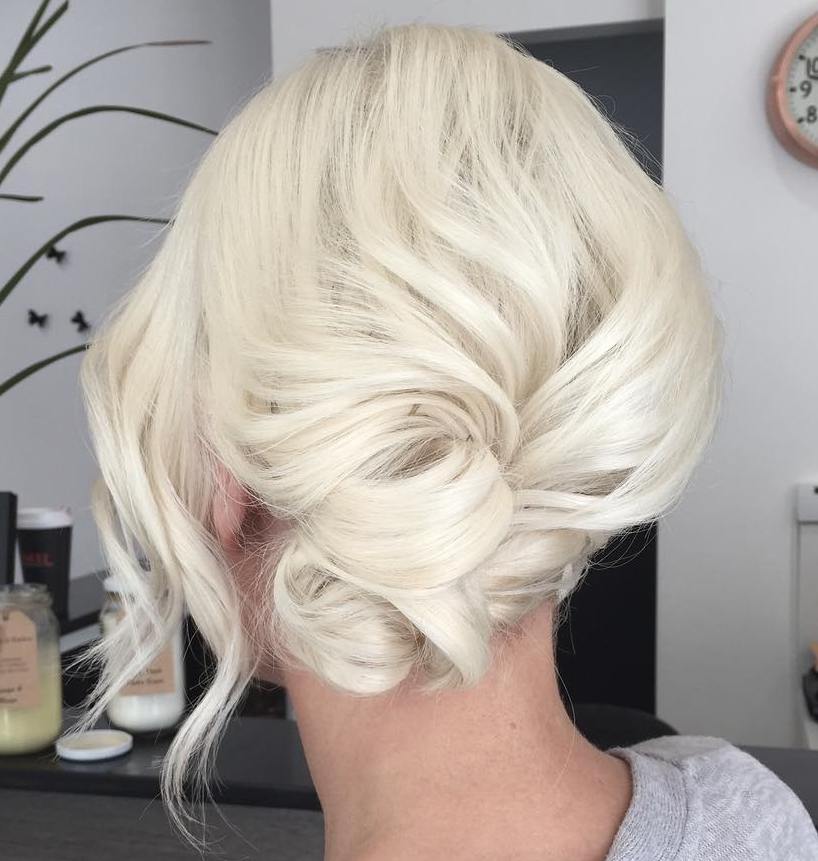 Side Low Knot Updo
