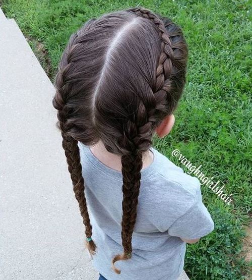 two braids hairstyle for girls