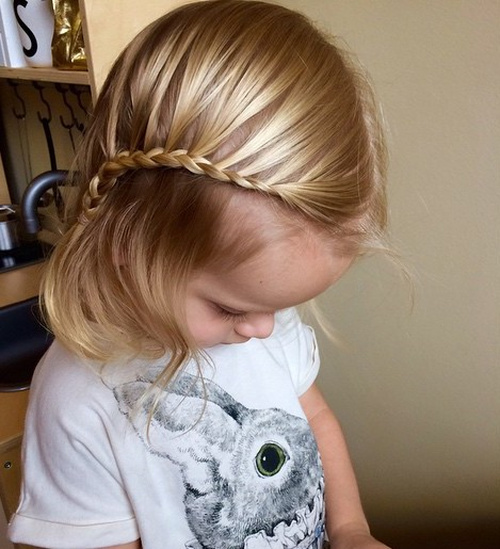 easy braided baby girl hairstyle