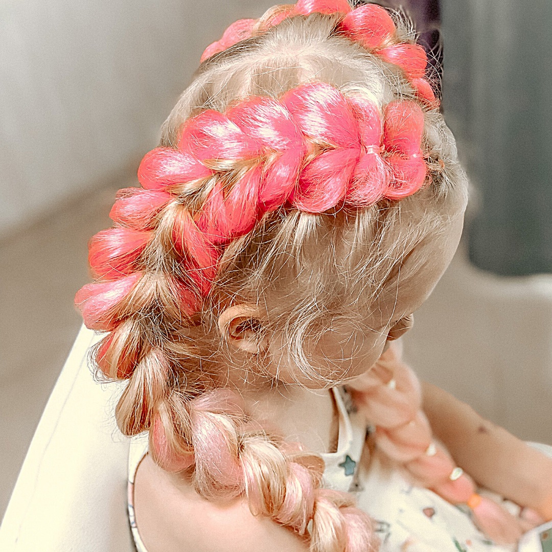 How to Do Goddess Braids with Kanekalon Step by Step