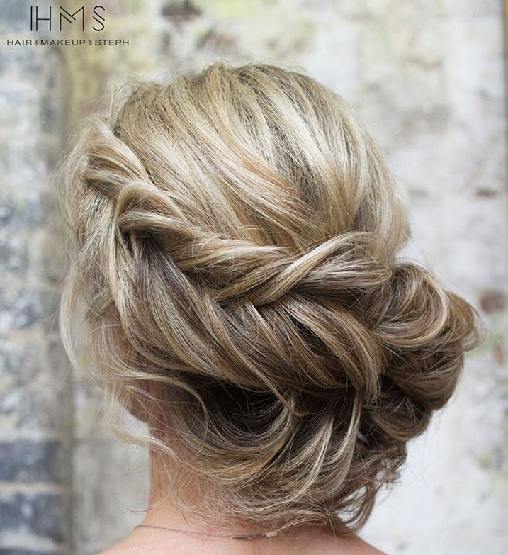 Loose Low Braided Updo
