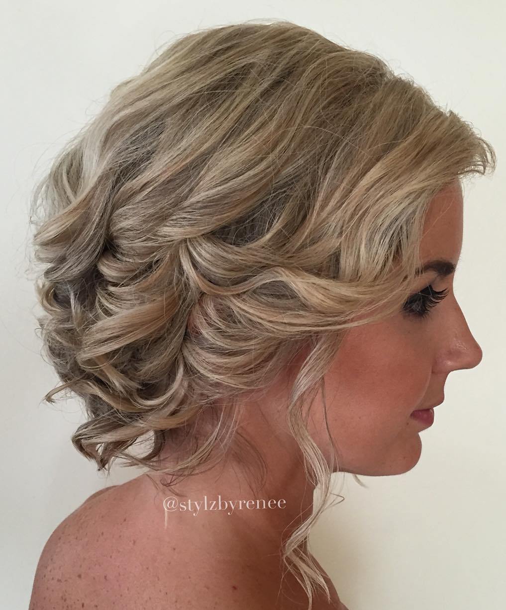 Curly Updo For Bob Length