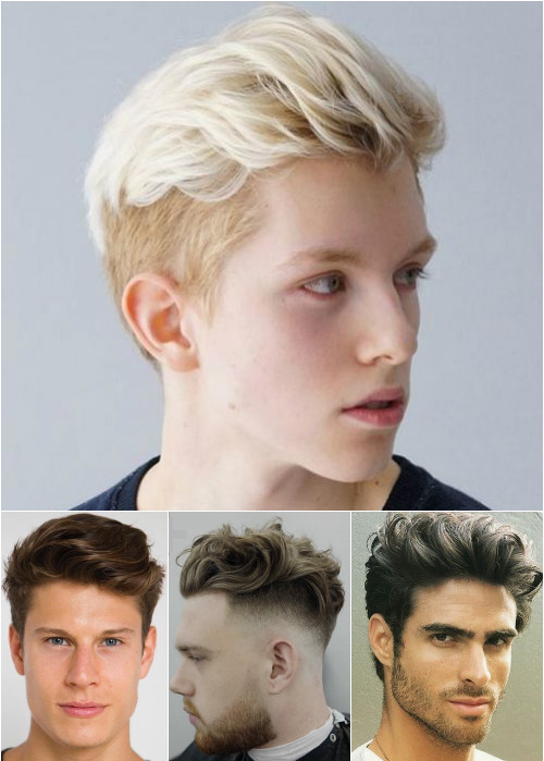 men's long top short sides hairstyles