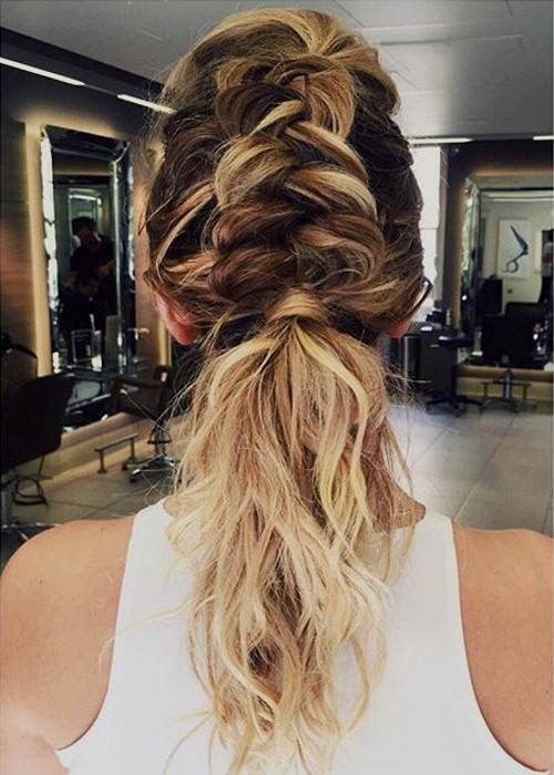 braid with fishtail for frizzy hair