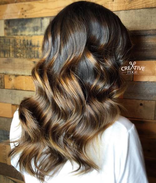 Golden Brown Balayage Hair