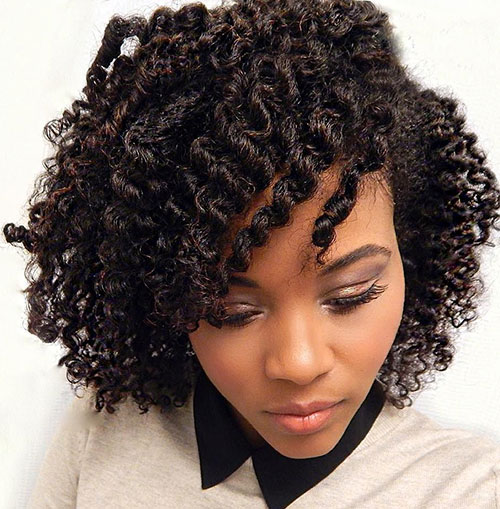 Shorter Twist Out Hairstyle