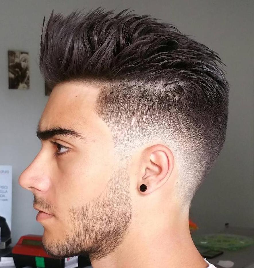 Taper Fade With Spiked Top