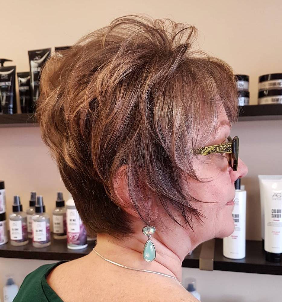 Youthful Funky Pixie Cut With Long Sideburns