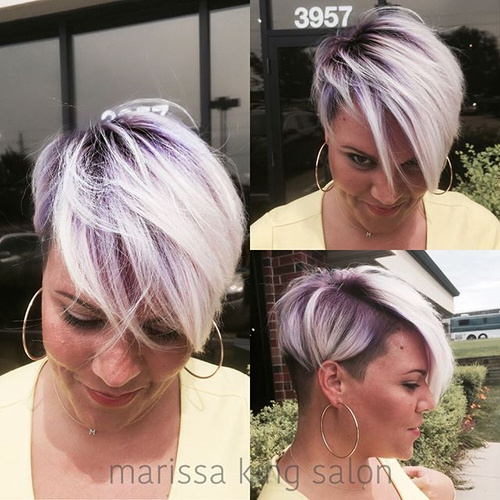 purple ombre for short hair