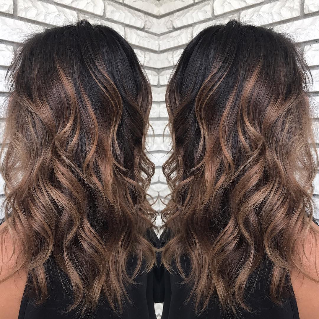 Light Brown Balayage For Brunettes