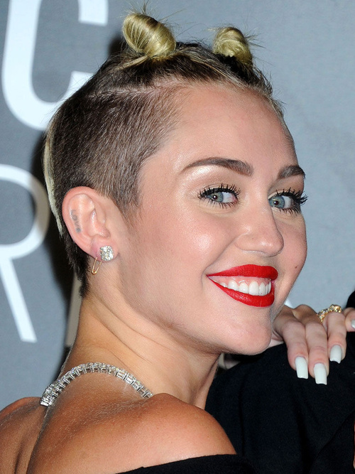 Miley Cyrus short sassy hairstyle