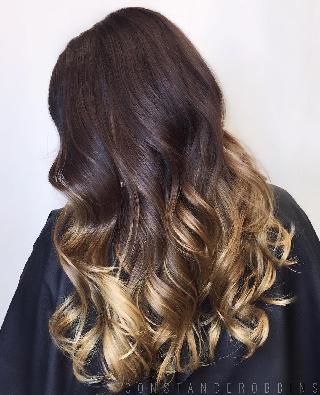 Brown Hair With Golden Blonde Ombre