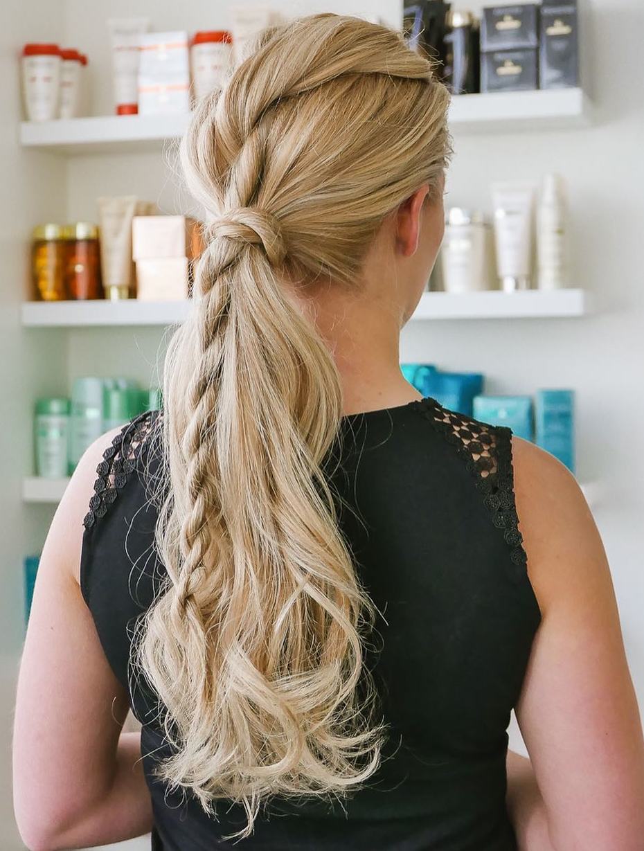 Long Ponytail With Twisted Detail