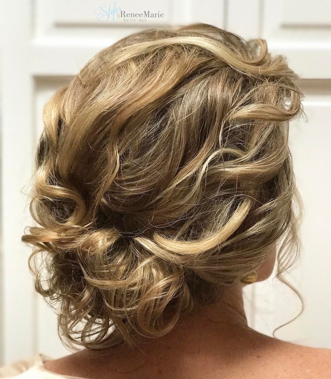 Loose Curly Updo