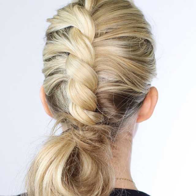 Low Bun With A Rope Twist
