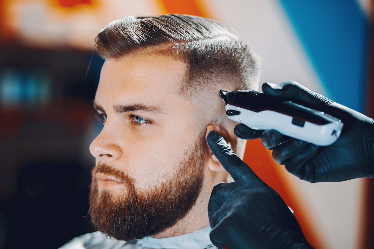 Men’s Haircut with Bald Fade