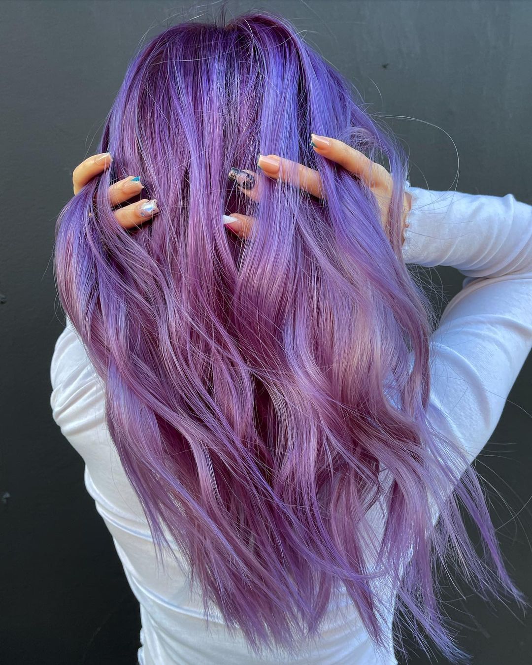 Light Blue Purple Hair