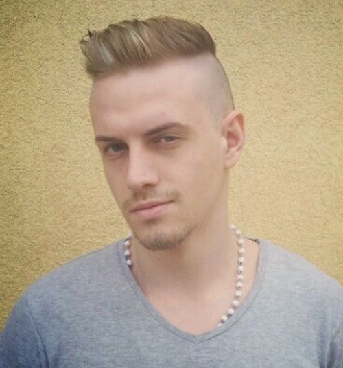 shaved sides hairstyle for men