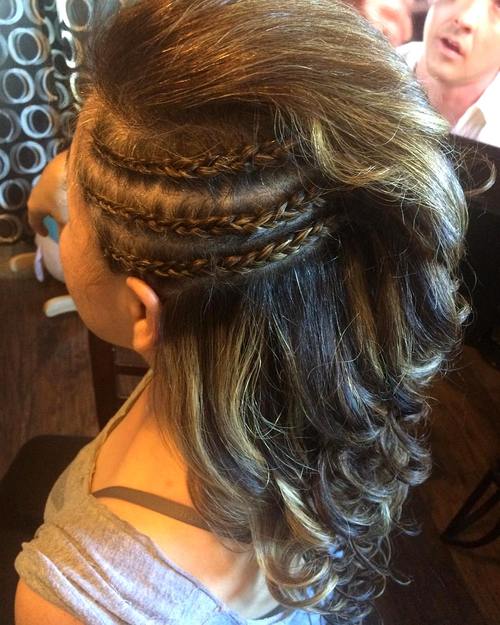 triple braid hairstyle for teen girls