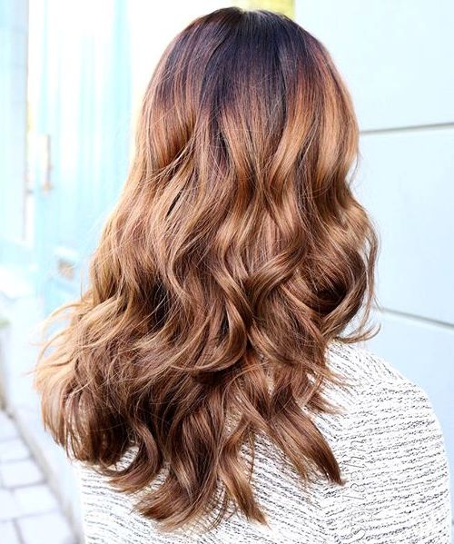 black to light golden brown ombre