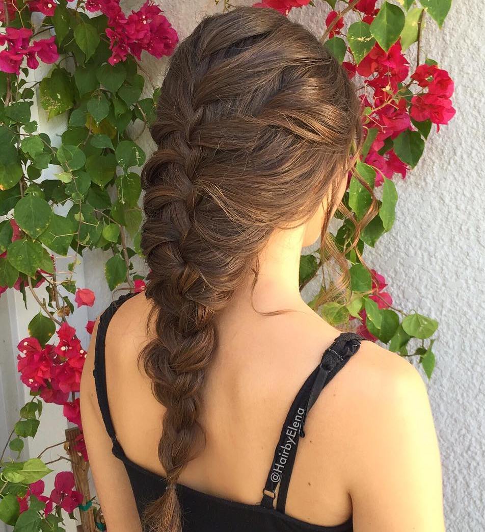 Simple Braided Hairstyle For Long Hair