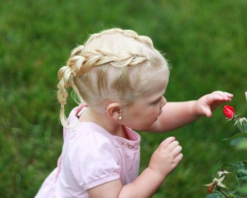 two braids hairstyle for baby girls