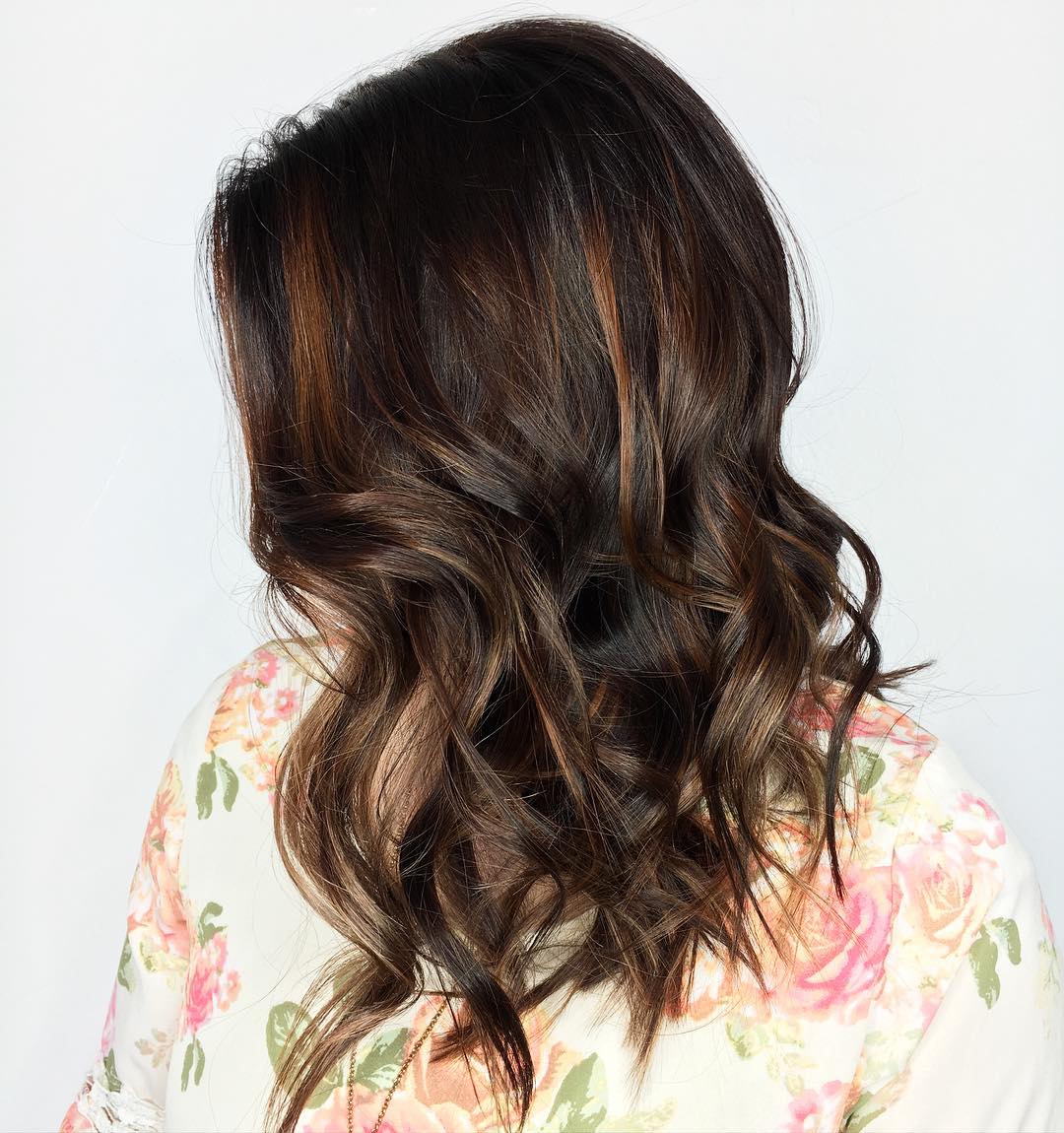 Caramel Babylights For Brown Hair